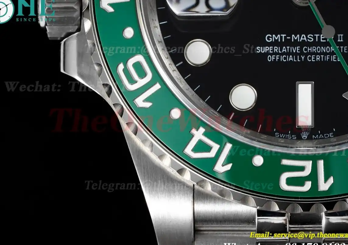 GMT Master II 126720 Sprite Jub 40mm SS SS Black Dial GMF VR3285