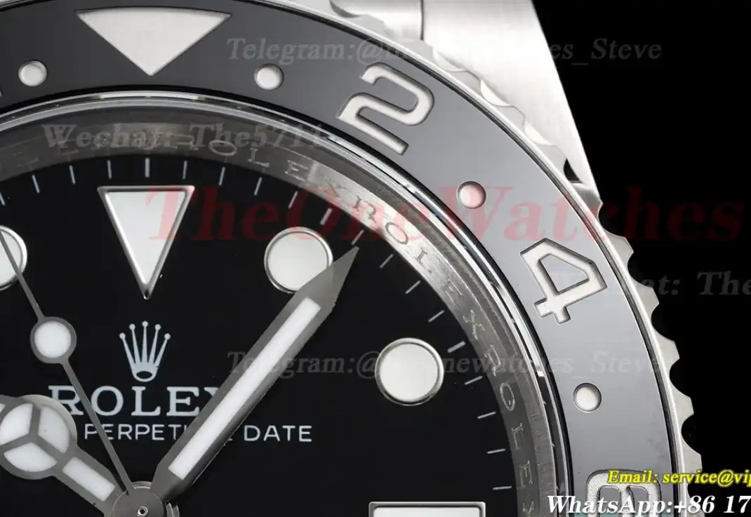 GMT Master II 126720 Sprite Jub 40mm SS SS Black Dial GMF VR3285