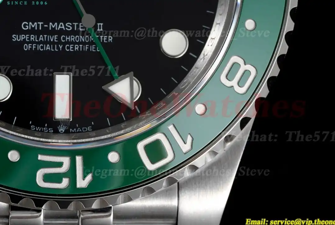 GMT Master II 126720 Sprite Jub 40mm SS SS Black Dial GMF VR3285