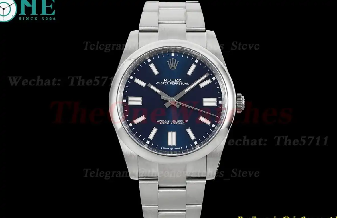 Oyster Perpetual 124300 41mm SS SS Blue Stk Clean VR3230