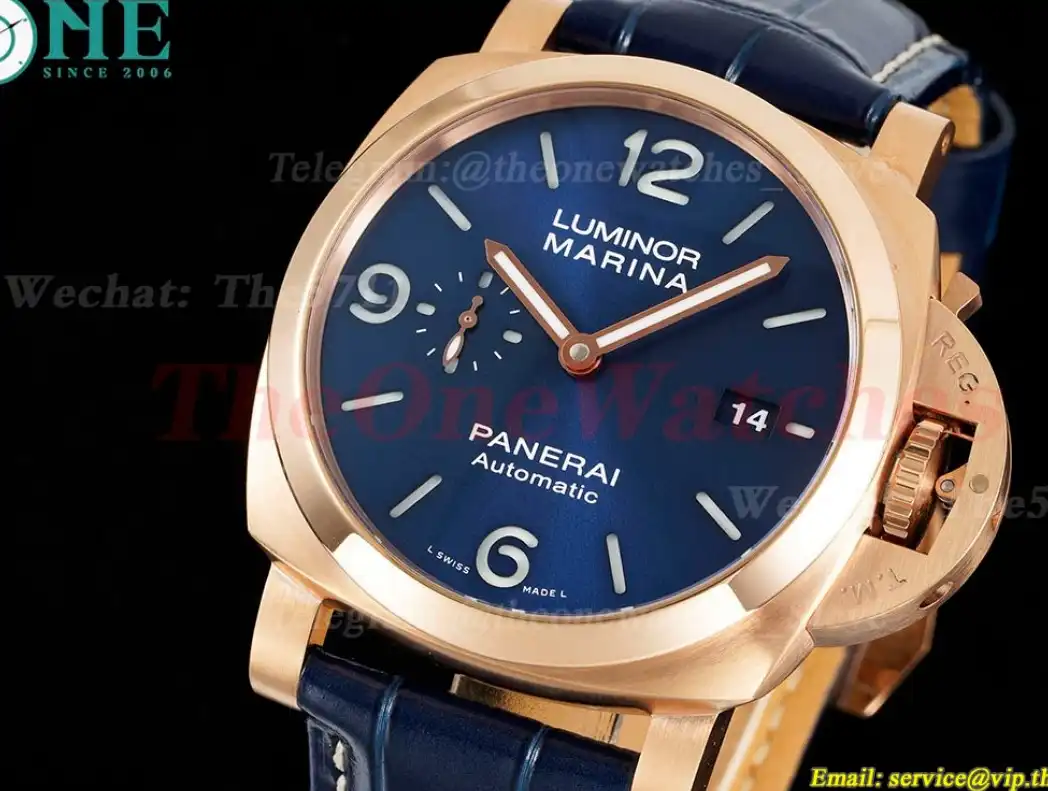 PAM1112 Lum. Marina 44mm RG LE Blue VSF P9010