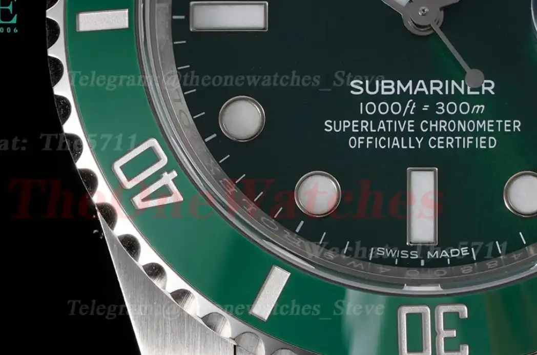 Submariner 116610LV Hulk 40mm SS SS Green Dial C+S VS3135