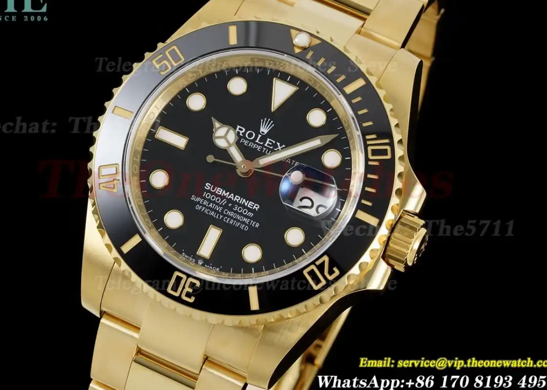 Submariner 126618LN 41mm 904L YG YG Blk EWF A3235