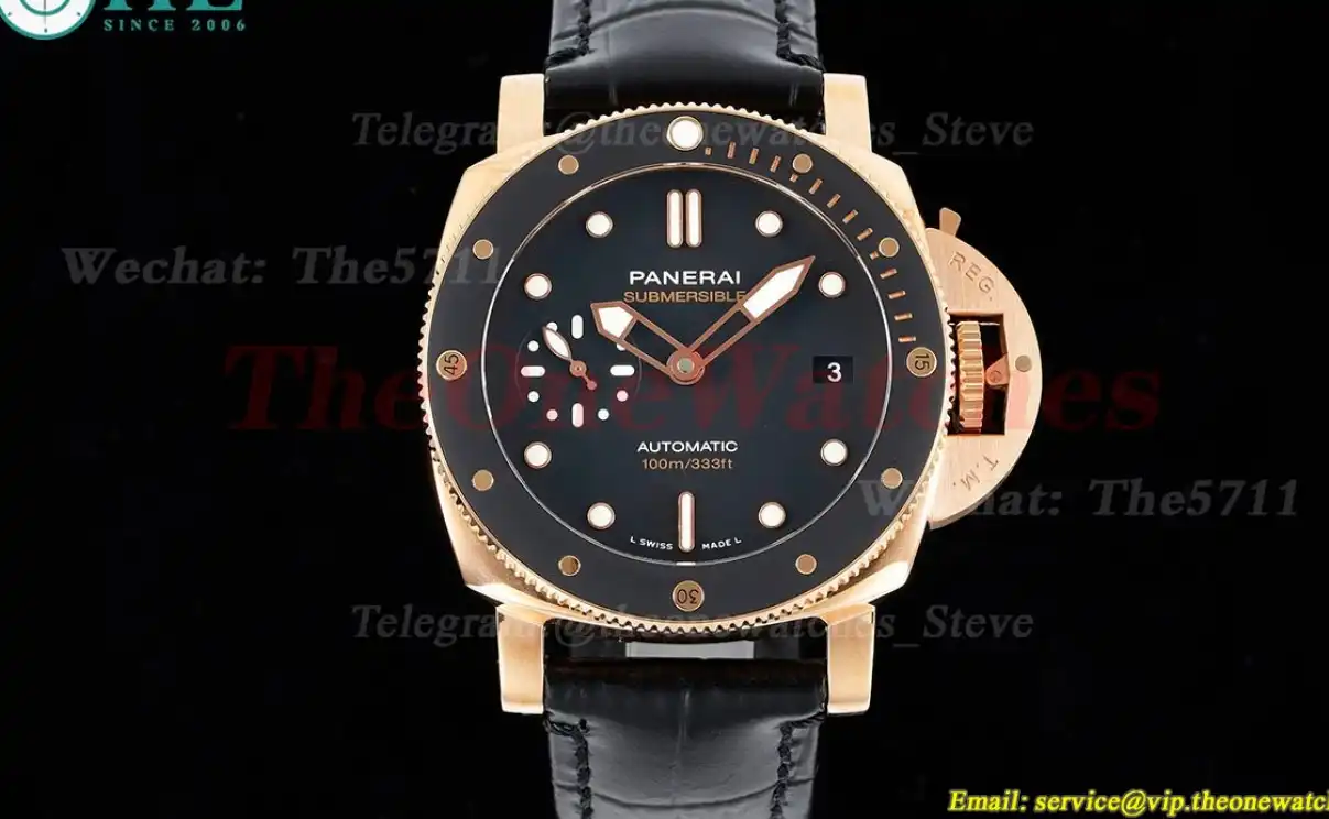 Submersible PAM974 42mm RG LE Black Dial VSF OP XXXIV