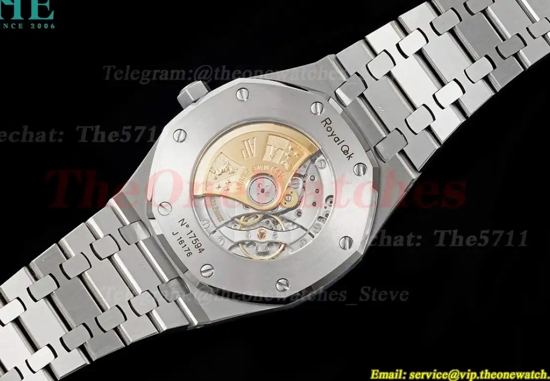 Royal Oak 15400 SS SS Black Stk APSF SA3120 Super Clone