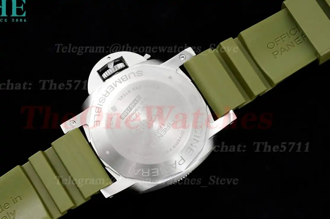 Submersible PAM1055 Verde Milit 42mm SS RU Green VSF P900