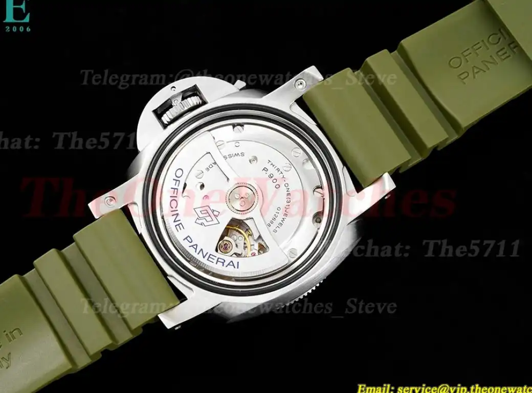 Submersible PAM1055 Verde Milit 42mm SS RU Green VSF P900