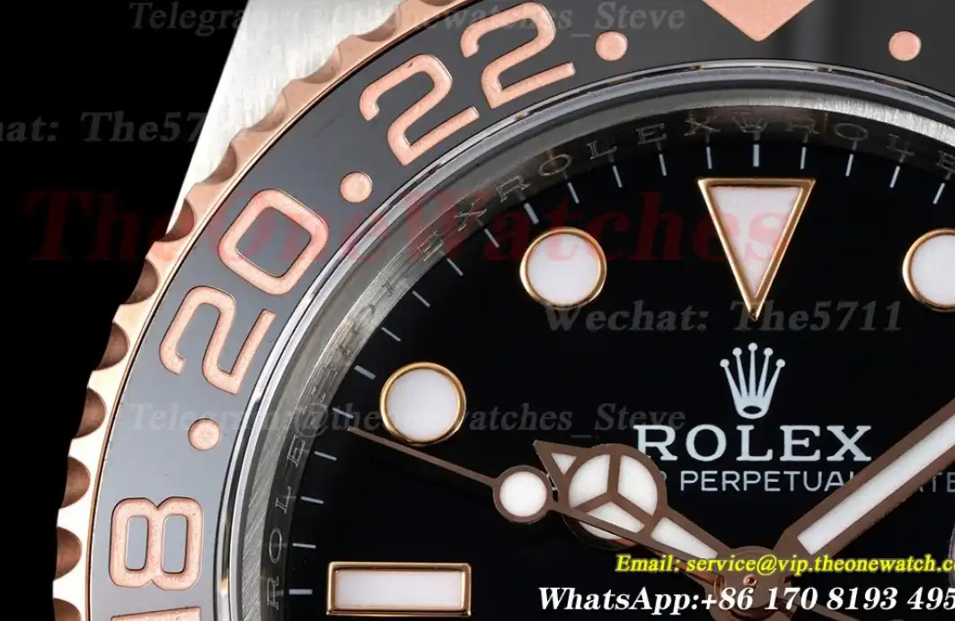 GMT Master II 126711 CHNR Rootbeer SS RG Black Dial GMF VR3186