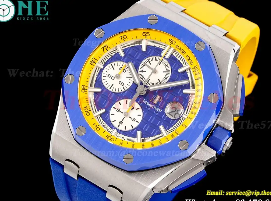 Royal Oak Offshore 44mm SS RU Blue Yellow APF V2 A3126