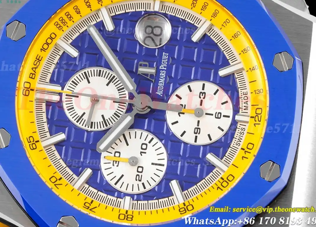 Royal Oak Offshore 44mm SS RU Blue Yellow APF V2 A3126