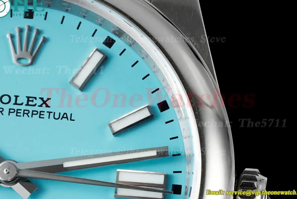 Oyster Perpetual 124300 41mm SS SS Tiffany Blue Dial Clean VR3230