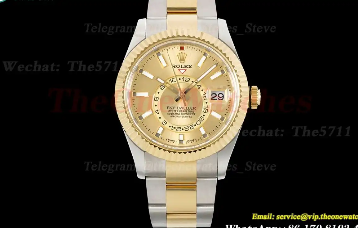 SkyDweller 326933 42mm Oyster SS YG Gold Stk FNF A9001