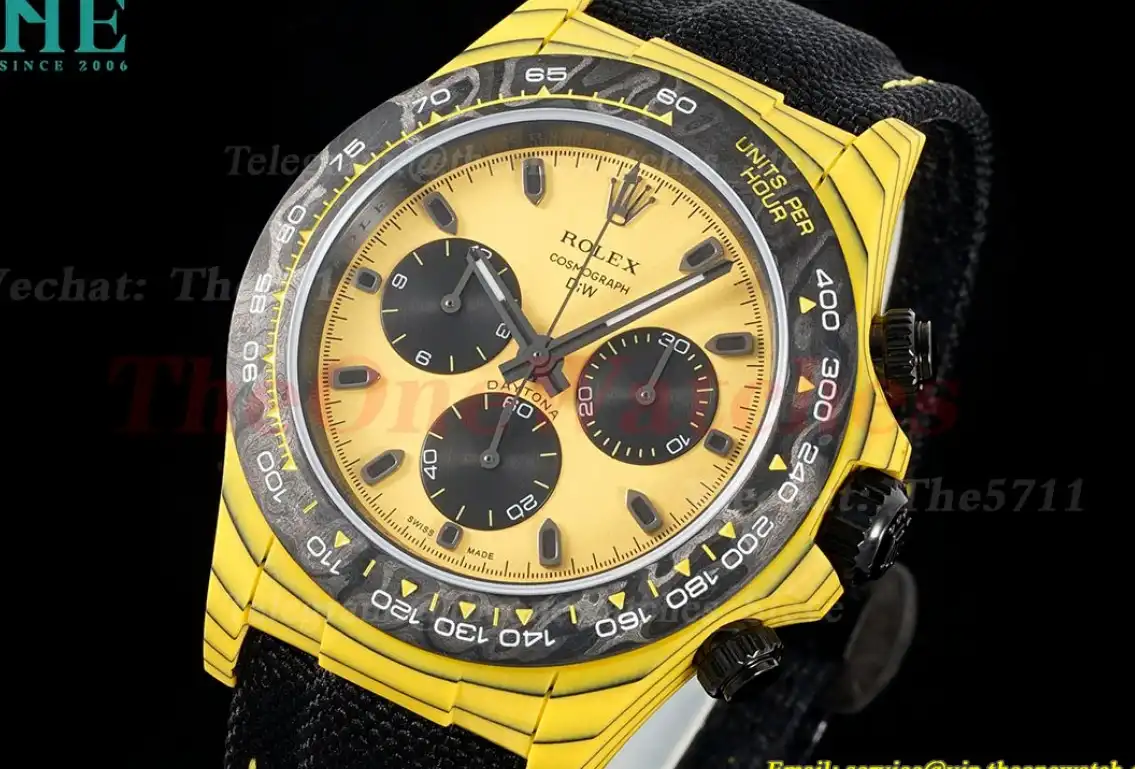 Daytona Diw 40mm FC NY Yellow Dial DIWF A7750