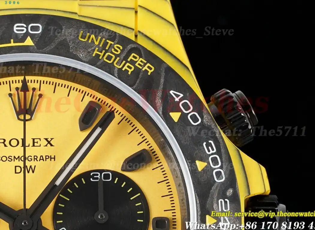 Daytona Diw 40mm FC NY Yellow Dial DIWF A7750