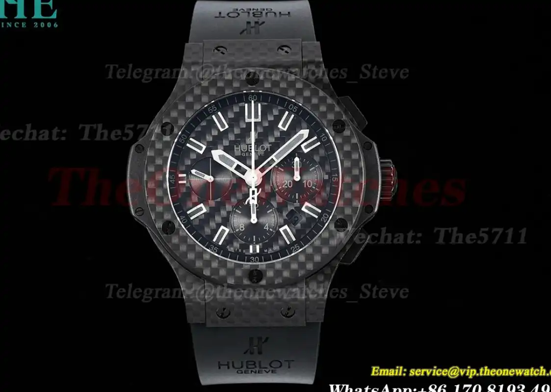 Big Bang Evolution Carbon Fiber Chronograph 44mm  Blk RU  V6 HUB4100