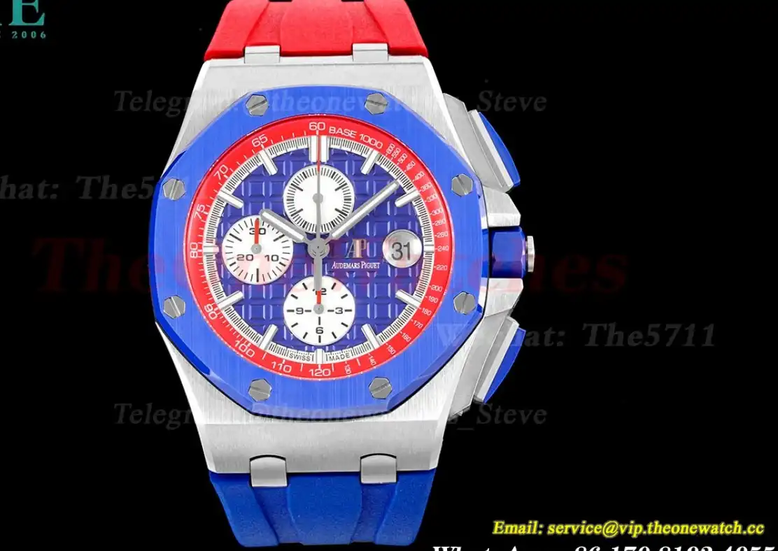 Royal Oak Offshore 44mm SS RU Blue Red APF V2 A3126