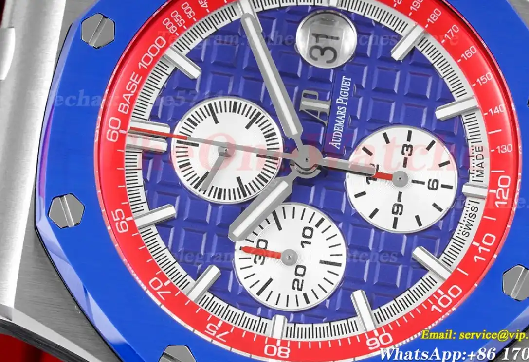 Royal Oak Offshore 44mm SS RU Blue Red APF V2 A3126