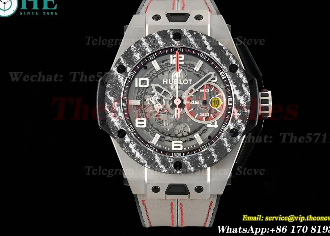 Big Bang Ferrari F1 45mm Carbon TI Limited Edition Grey LE V6 HUB1288