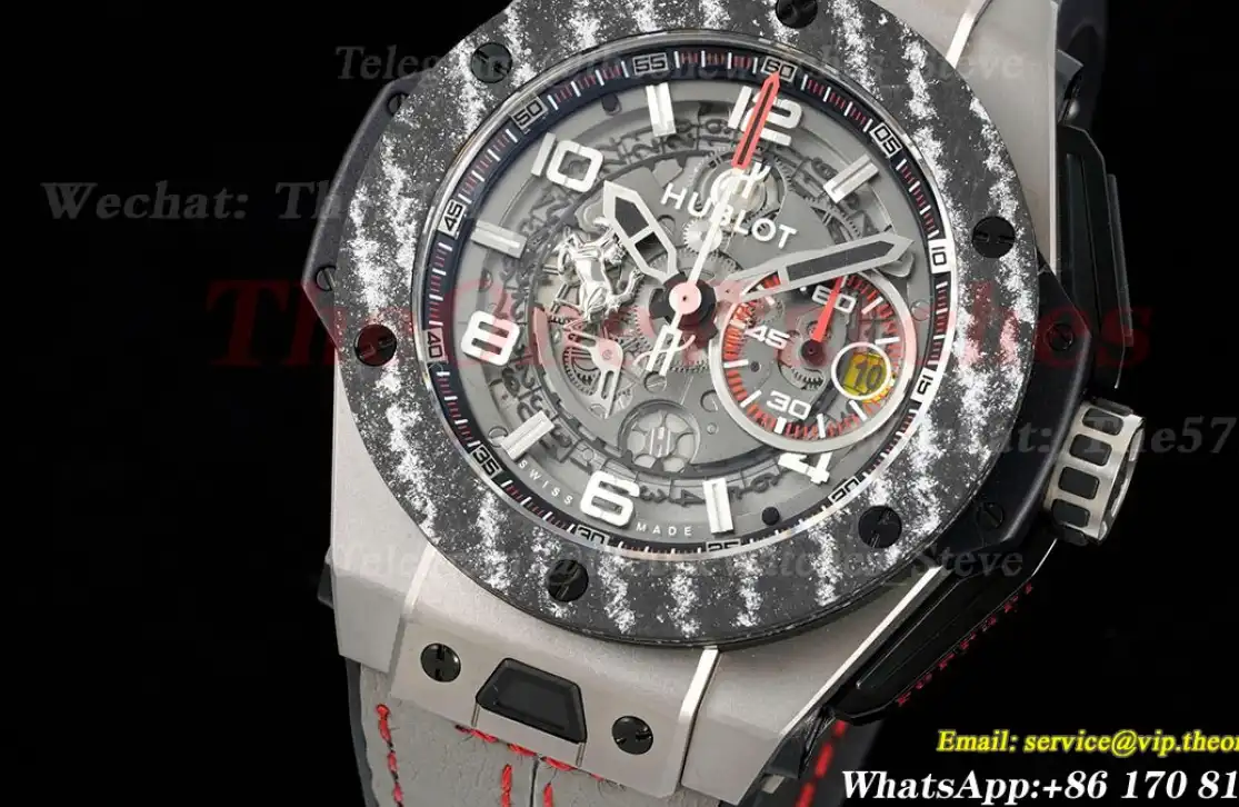 Big Bang Ferrari F1 45mm Carbon TI Limited Edition Grey LE V6 HUB1288