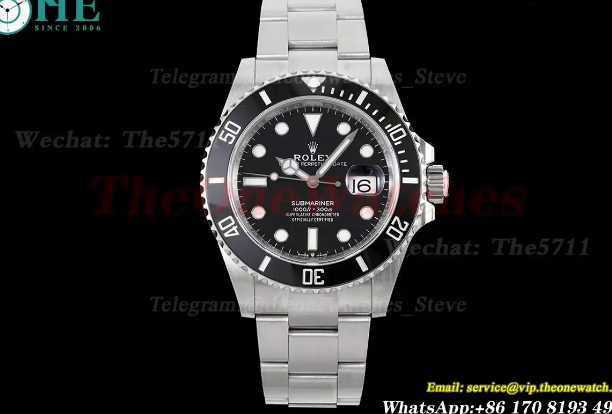 Submariner 126610LN 41mm 904L SS SS Black Dial C+S VR3235