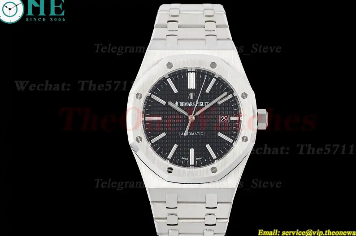 Royal Oak 15400 SS SS Black Stk APSF SA3120 Super Clone