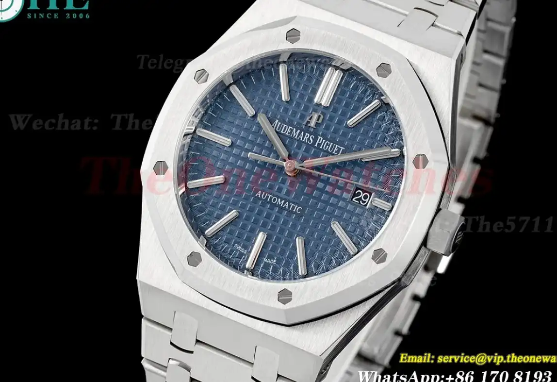 Royal Oak 15400 SS SS Blue Stk APSF SA3120 Super Clone