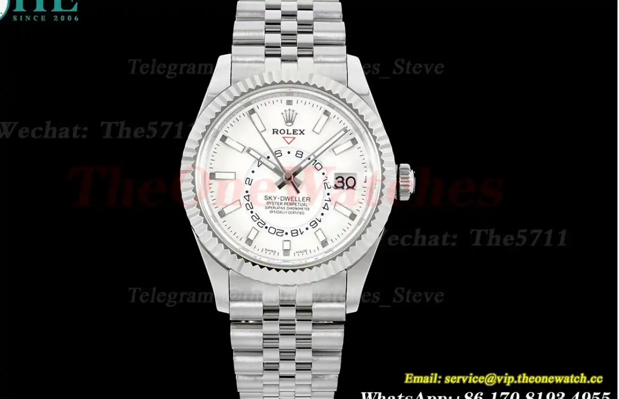 SkyDweller 326934 42mm Jubilee SS SS White Stk FNF A9001