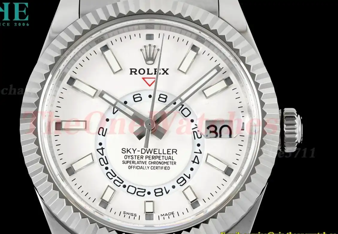 SkyDweller 326934 42mm Jubilee SS SS White Stk FNF A9001