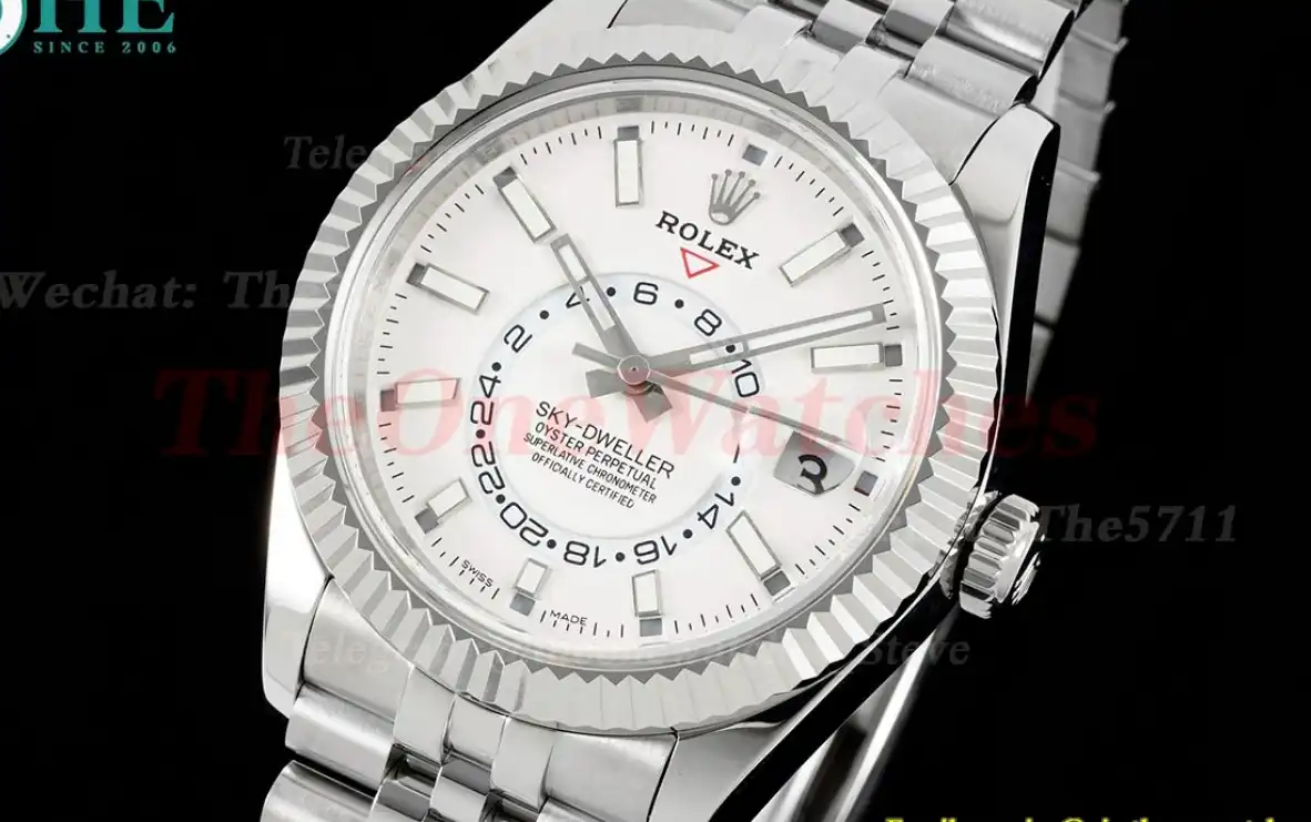 SkyDweller 326934 42mm Jubilee SS SS White Stk FNF A9001