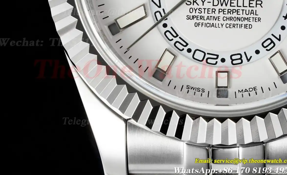 SkyDweller 326934 42mm Jubilee SS SS White Stk FNF A9001