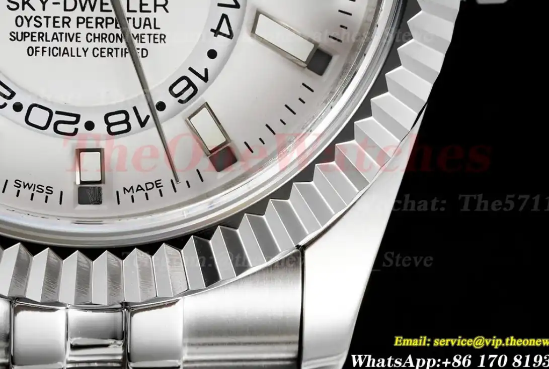 SkyDweller 326934 42mm Jubilee SS SS White Stk FNF A9001