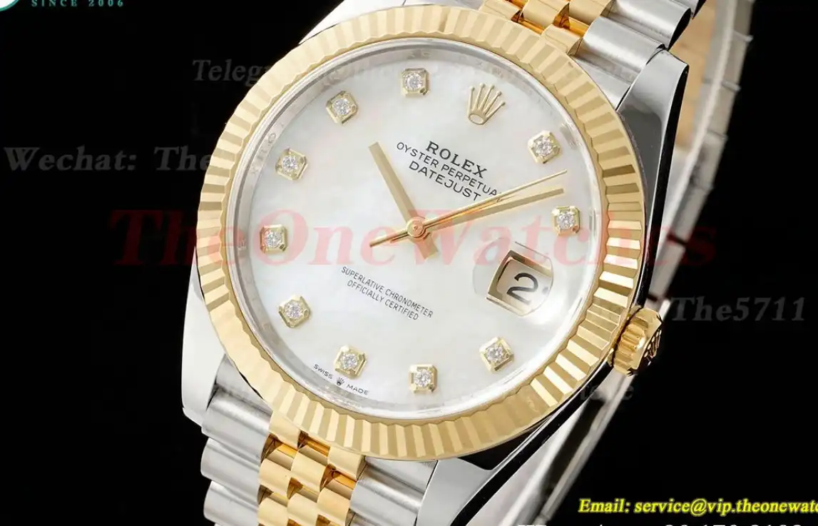 Datejust 126333 41mm Jub YG SS Mop Dia Clean SH3235