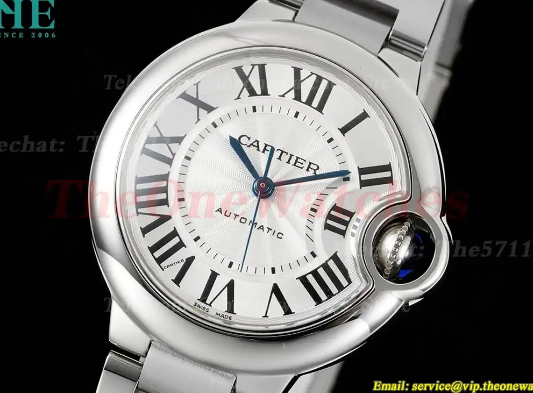 Ballon Bleu De Cartier Unisex 36mm SS SS White Dial V6F A076