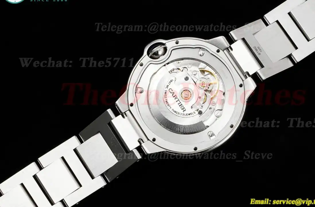 Ballon Bleu De Cartier 42mm White Textured Dial SS SS V6F V8 A2824