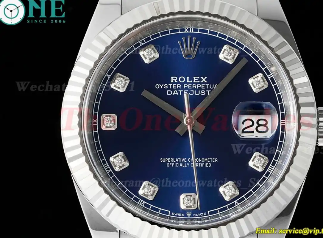 Datejust 126334 41mm Oys SS SS Blue Dia Clean SH3235