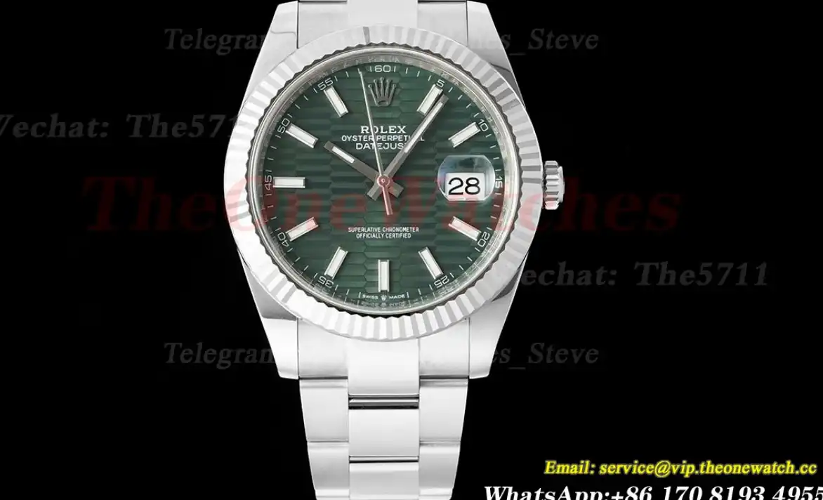 Datejust 126334 41mm Oys SS SS Grey Textured Stk Clean SH3235