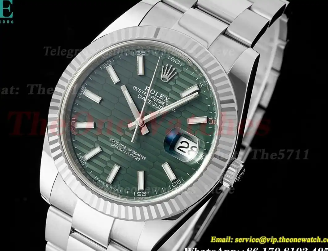 Datejust 126334 41mm Oys SS SS Grey Textured Stk Clean SH3235