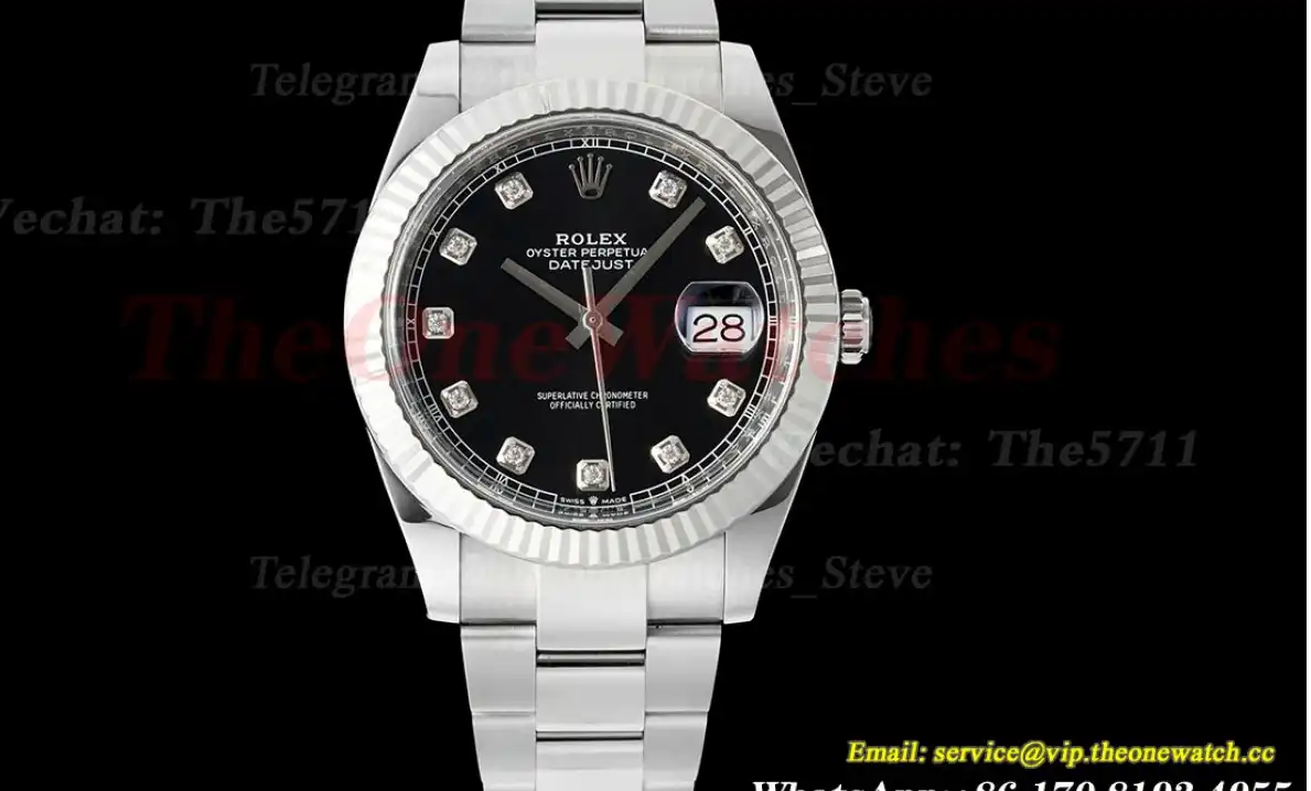 Datejust 126334 41mm Oys SS SS Black Dia Clean SH3235