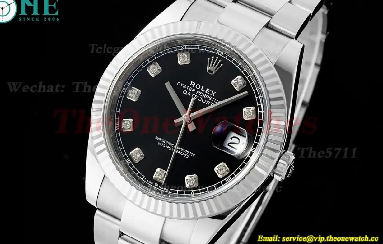 Datejust 126334 41mm Oys SS SS Black Dia Clean SH3235