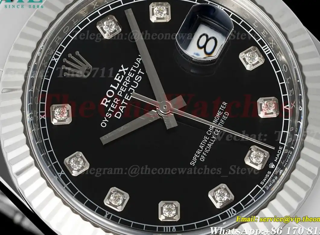 Datejust 126334 41mm Oys SS SS Black Dia Clean SH3235