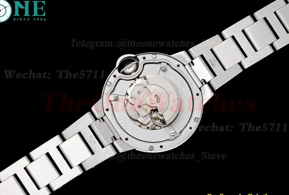 Ballon Bleu De Cartier 33mm Dia SS SS White Dial AF NH05