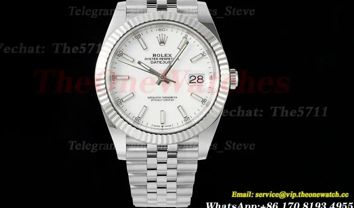 Datejust 126334 41mm Jub SS SS White Stk Clean SH3235