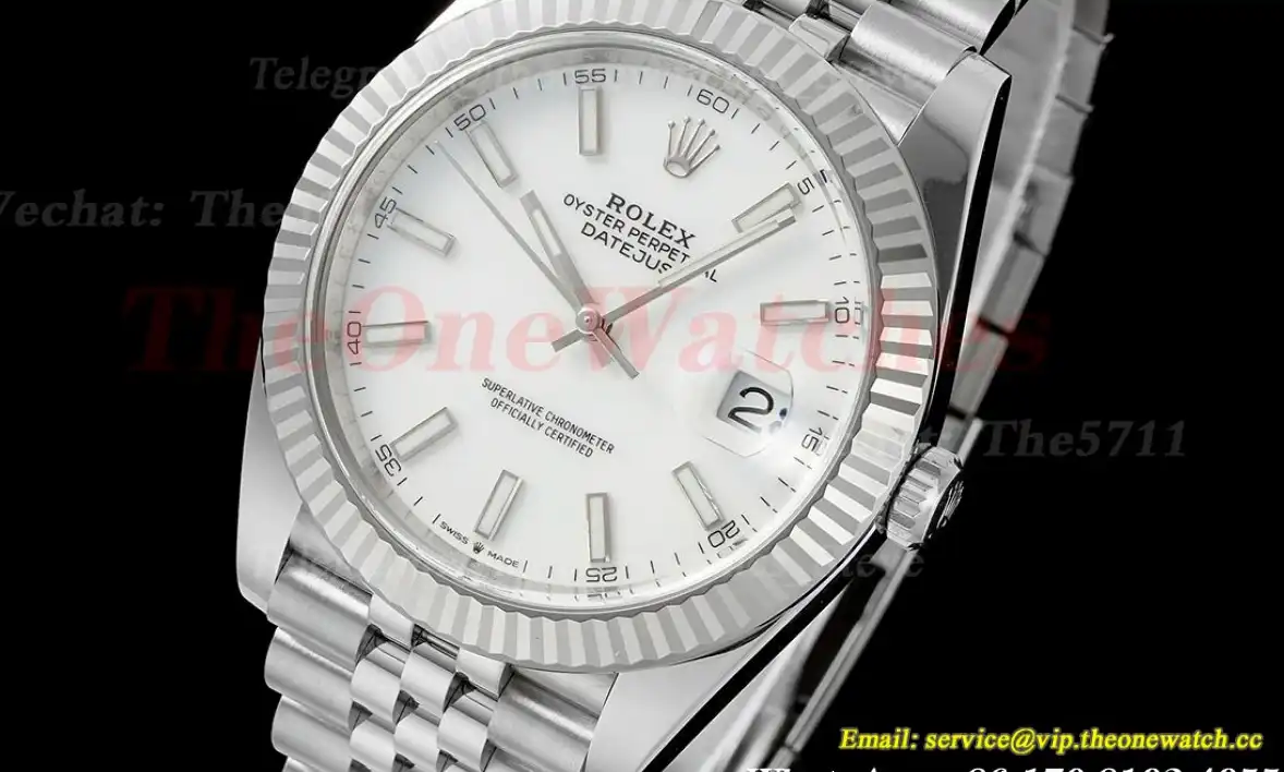 Datejust 126334 41mm Jub SS SS White Stk Clean SH3235