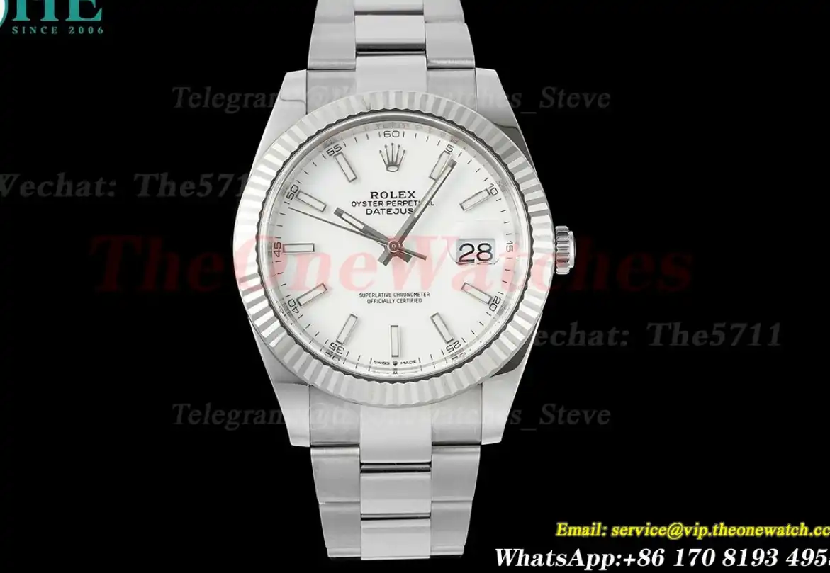 Datejust 126334 41mm Oys SS SS White Stk Clean SH3235