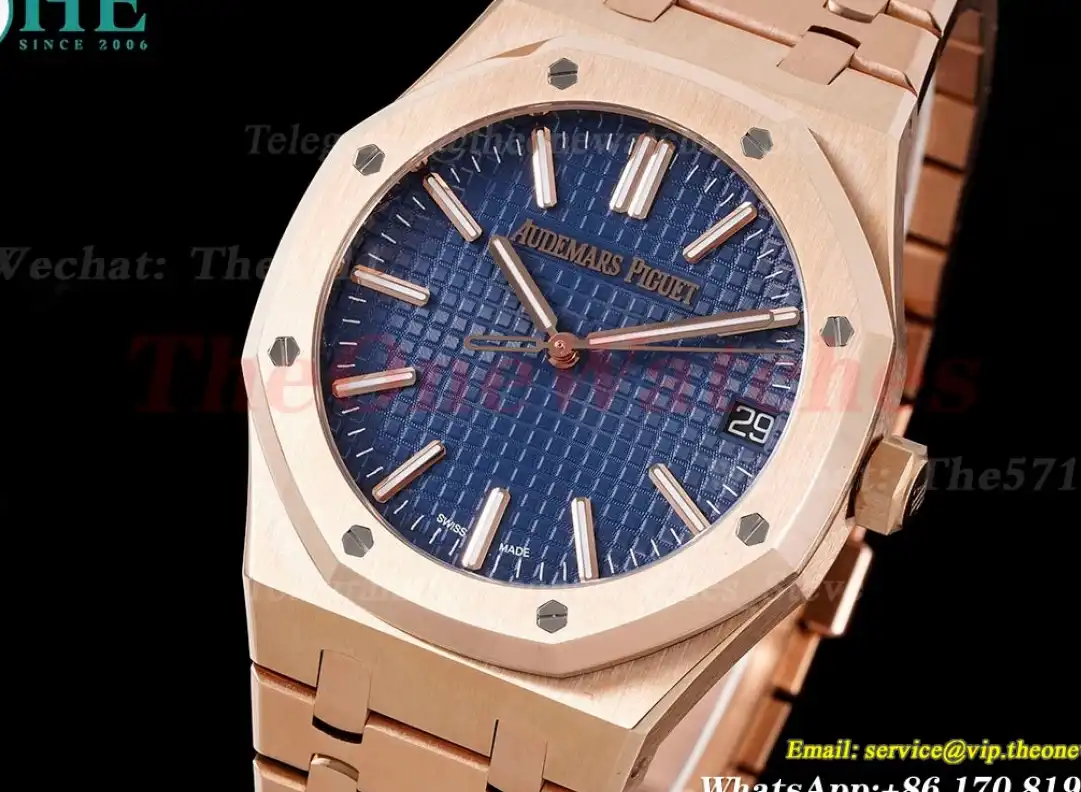 Royal Oak 41mm 15510 RG RG Blue Stk APSF A4302 Super Clone