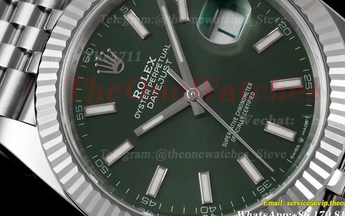 Datejust 126334 41mm Jub SS SS Green Stk Clean SH3235