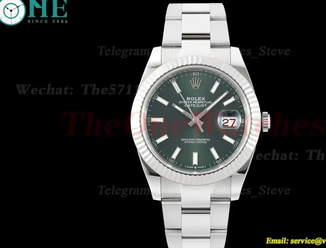 Datejust 126334 41mm Oys SS SS Green Stk Clean SH3235