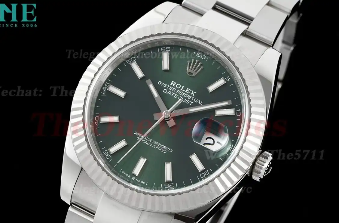 Datejust 126334 41mm Oys SS SS Green Stk Clean SH3235