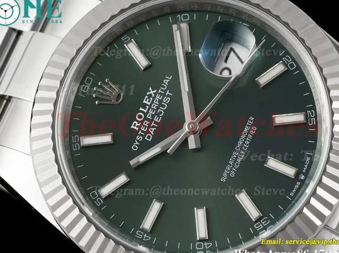 Datejust 126334 41mm Oys SS SS Green Stk Clean SH3235