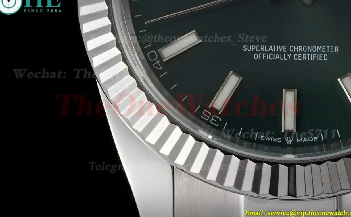 Datejust 126334 41mm Oys SS SS Green Stk Clean SH3235